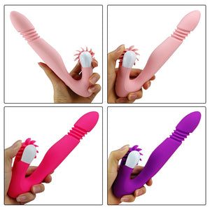 10 frequency Rotation Vibrating Dildo