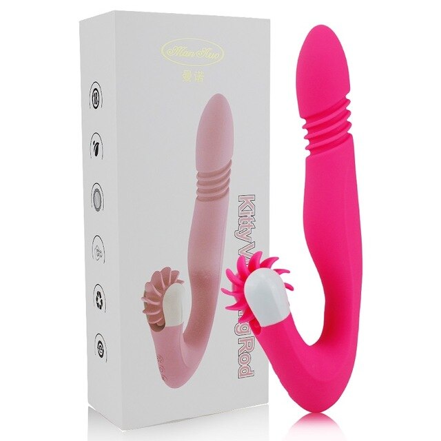 10 frequency Rotation Vibrating Dildo