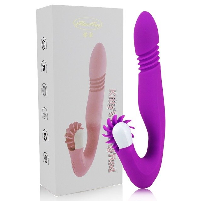 10 frequency Rotation Vibrating Dildo