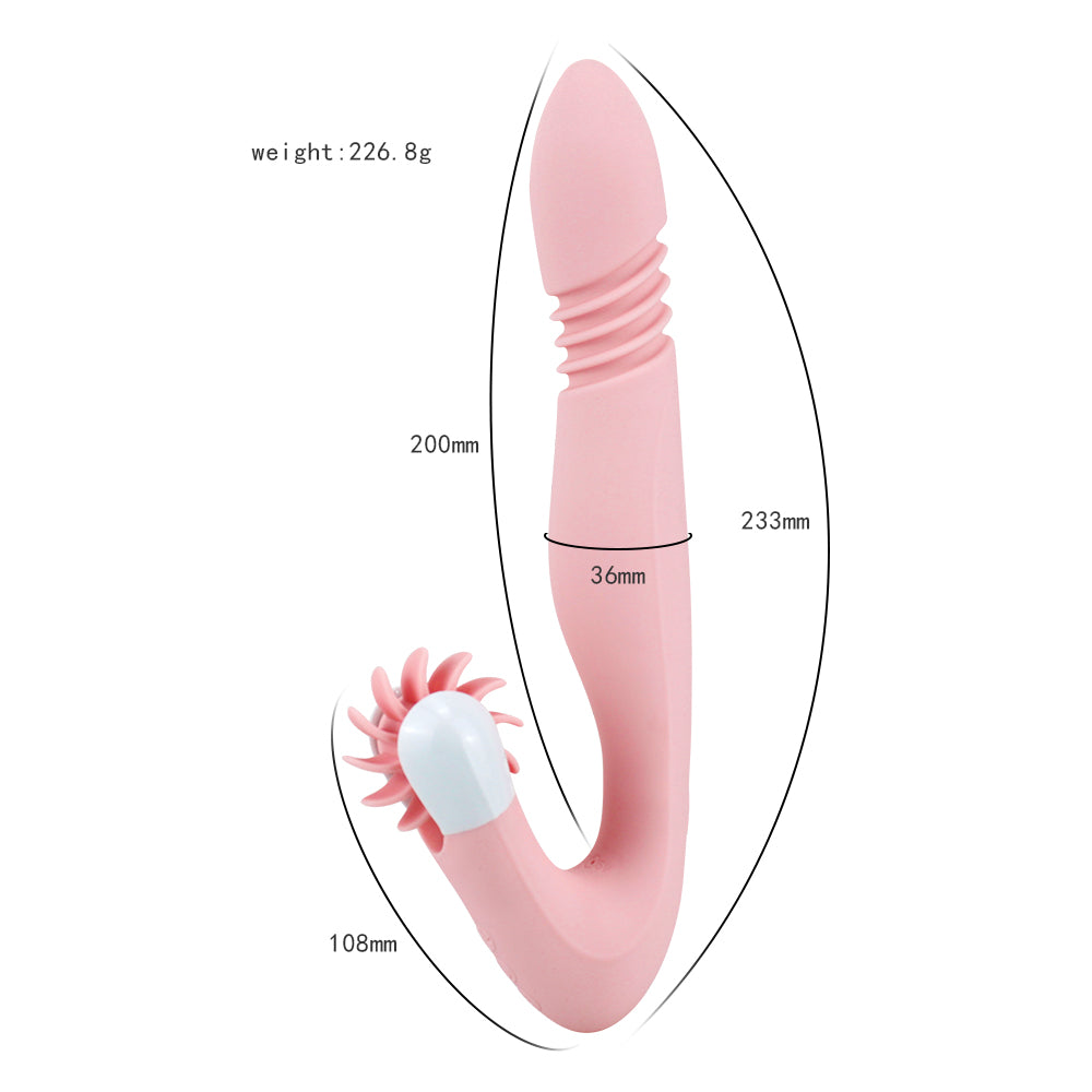 10 frequency Rotation Vibrating Dildo