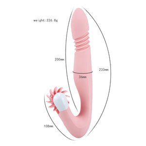 10 frequency Rotation Vibrating Dildo